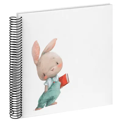 Immagine prodotto di Walther album per bambini album a spirale coniglietto Nosey 25x25 cm 40 pagine bianche