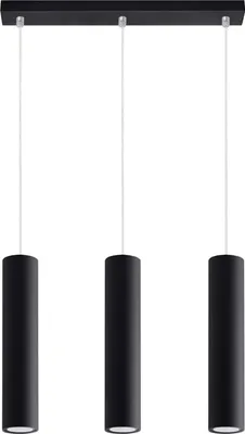 Produktbild von Hängeleuchte LAGOS 3L schwarz 3xGU10 10W Stahl 90x6x45cm Sollux Lighting