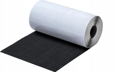 Produktbild von 4ROOF IZOMIN QUADRO 300 mm × 5 m – Flexible Kaminanschlussbahn in Schwarz