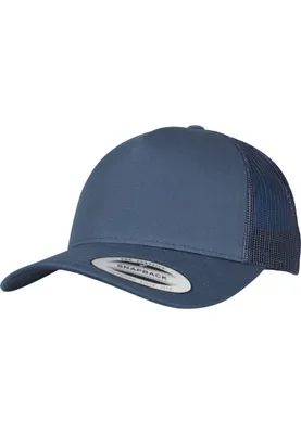 Produktbild von FLEXFIT 6506 | 5-Panel Retro Trucker Cap, Obermaterial aus Baumwoll-Twill - Farbe: Navy - Größe: One Size