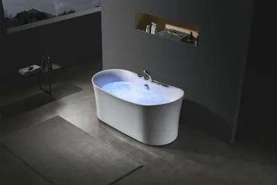 Produktbild von Acryl Whirlwanne Indoor Whirlpool Badewanne Home Spa Weiß