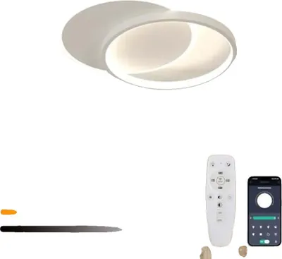 Zdjęcie produktu dla Lampa sufitowa, ściemniana, z pilotem, BIAŁA