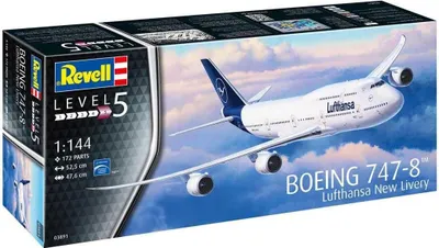 Produktbild von Revell 03891 Boeing 747-8 ""Lufthansa"" New Livery - Flugzeugmodell 1:144