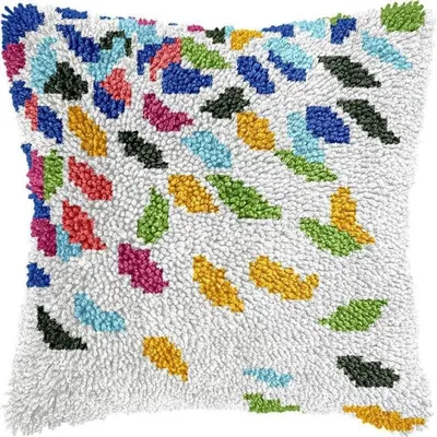 Obrázek produktu pro Kreativní sada pro děti na pletení – háčkovaná podložka – 43 cm x 43 cm