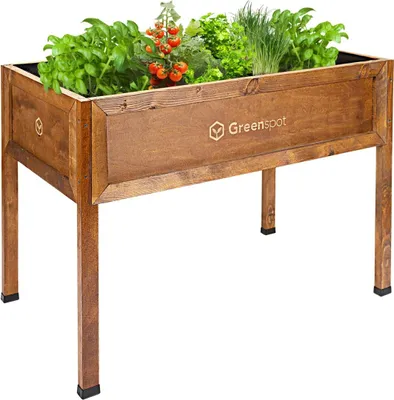 Produktbild von Greenspot Vintage Hochbeet Balkon & Terrasse 110x55x80cm Palisanderbraun