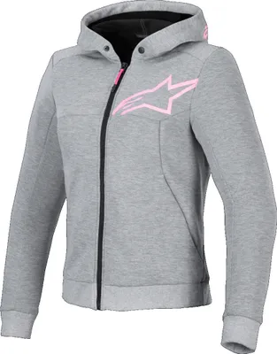 Produktbild von Alpinestars Stella Chrome V2 Sport Damen Motorrad Zip Hoodie, grau, XL