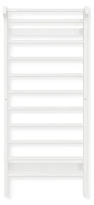 Produktbild von Buxibo Kletterwand aus Holz – Wand–Klettergerüst für Innen – Spiel–Turngerät für Kinder – 220x78x8 cm – Weiß