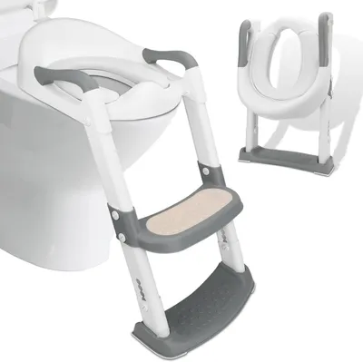 Obrázok produktu pre Detská WC doska 38-47 cm, so schodíkmi a protišmykom, do kúpeľne