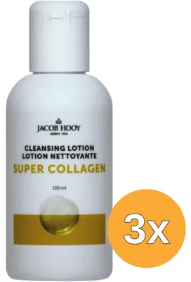 Productafbeelding van 3x Jacob Hooy Super Collageen Cleansing Lotion (150 ml)
