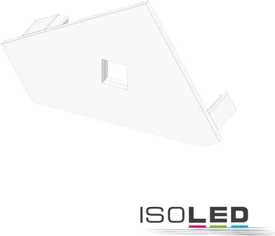 Produktbild von ISOLED Endkappe EC111L weiß für Profil CORNER18 mit Kabeldurchführung, links 1 STK