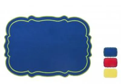 Immagine prodotto di H&H Set 4 Tovagliette Sagomate In Cotone Colori Assortiti Cm 48X33
