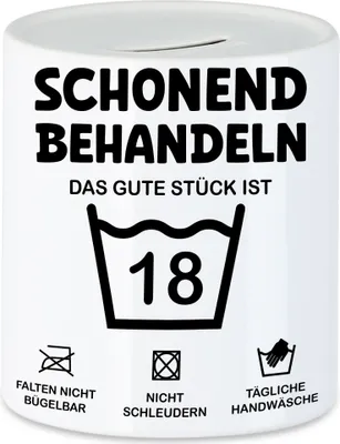 Produktbild von Schonend Behandeln Das Gute Stück ist 18 Spardose 18. Geburtstag Lustiges Geschenk