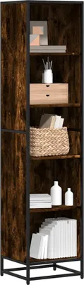 Obrázek produktu pro Maison Exclusive – knihovna z kouřového dubu 40 x 35 x 170,5 cm, dřevěný materiál