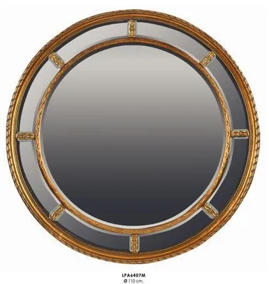 Immagine prodotto di Casa Padrino Specchio da parete barocco rotondo oro diametro 110 cm - Nobile & Magnifico - Specchio dorato