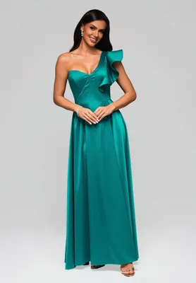 Produktbild von Ombre Abendkleid mit Beinschlitz turquoise S