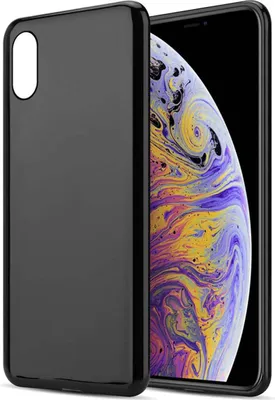Produktbild von Cadorabo Hülle für Apple iPhone XS MAX Schutz Hülle in Schwarz Schutzhülle TPU Silikon Cover Etui Case