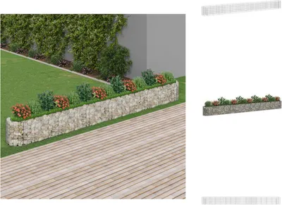 Obrázek produktu pro vidaXL Gabionový vyvýšený záhon Pozinkované železo 540x50x50 cm - Květináče a květináče
