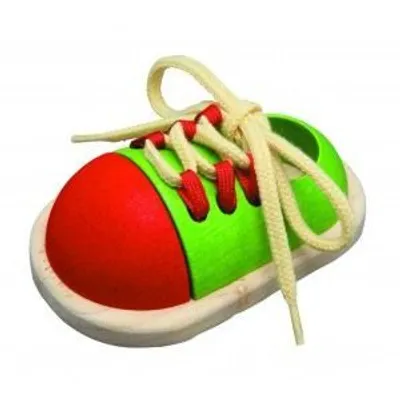 Image de PlanToys Jouets en bois Chaussure à lacets