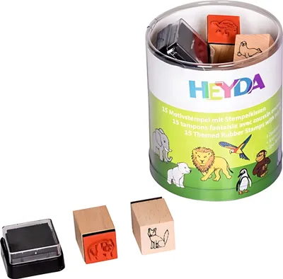 Image de Heyda 204888491 Set de tampons "Animaux du zoo