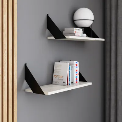 Obrázek produktu pro AKKE Weiss Craft závěsná police FLAT moderní LOFT-style DxŠ: 60x20 cm
