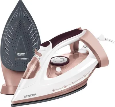 Image de Fer à Vapeur Sencor SSI 3520RS, 3100W, Débit Vapeur 35 g/min, Semelle Céramique, Réservoir 280 ml