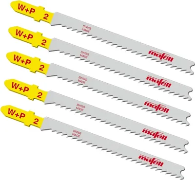 Image de MAFELL Lame de scie sauteuse Lame de scie W+P2 Wood + Plastic 5 pièces