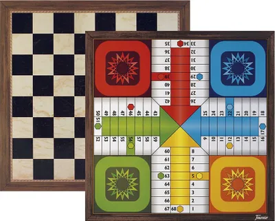Produktbild von Fournier Parkplatzspiel Für 4 Spieler Und Schachbrett 40x40 Cm One Size