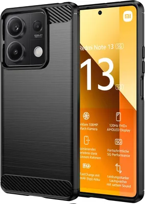 A smartphone case is shown next to a marketing image of a smartphone.