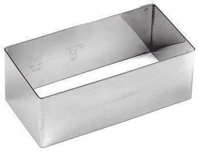 Imagen del producto de Pasticceria Paderno Ausstechform 12x6 cm Edelstahl/Rechteck 47426-07