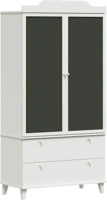 Zdjęcie produktu dla Szafa z tablicą z szufladą z półką ROROS Biały 90 x 45 x 180 cm
