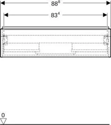 Produktbild von Geberit iCon Unterschrank für den Waschtisch, 1 Schublade, 88,8x24,7x47,6 cm, 502312, 502.312.01.2