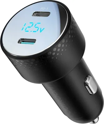 Obrázok produktu pre Joyroom Autonabjaka 2x Usb C 70W s LED displejom ierna