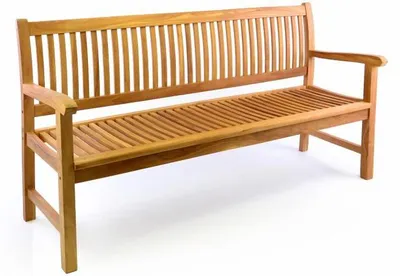 Zdjęcie produktu dla Ławka ogrodowa 3-osobowa drewniana 180 cm