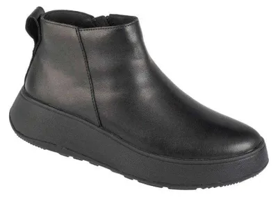 Productafbeelding van Fit Flop - "F-Mode" enkellaarsjes voor dames, leer, model PP12114 (maat 37 EU) (zwart)