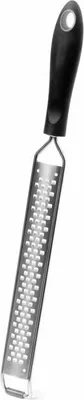 Produktbild von Comas Küchenreibe länglich Extra-Grob, extra grobe Reibe, Edelstahl, TPR, Schwarz, 8952