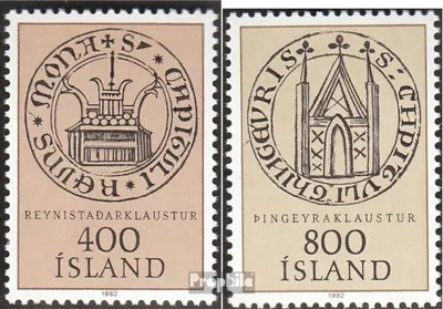 Produktbild von Briefmarken Island 1982 Mi 588-589 (kompl.Ausg.) postfrisch NORDIA