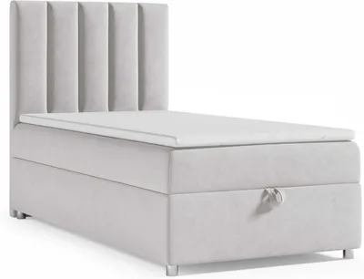 Produktbild von Best For Home Boxspringbett Trinity K-10 90x200 SILBER– Trinity K-10 Single, Bonellfederkern, inkl. Topper, Lieferung, Aufbau & Entsorgung