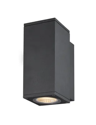 Produktbild von SLV 1003416 ENOLA SQUARE S single Outdoor LED Wandleuchte anthrazit CCT 3000/4000K IP65