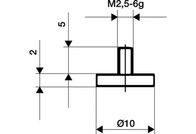 Produktbild von Käfer Messeinsatz Stahl . 11/10,0 mm