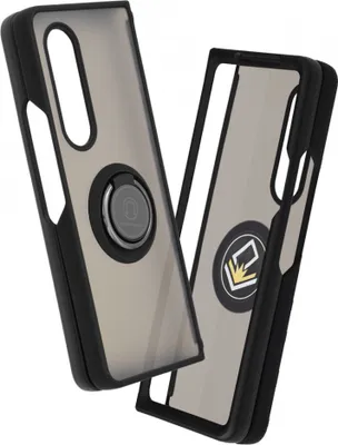 Produktbild von Glinth Hülle für Samsung Galaxy Z Fold5 - Robuster Schutz mit Ständer - Schwarz KP27160