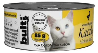Produktbild von Katzenfutter - feuchte Nahrung für Katzen - Dose Ente - 85g Entenfleisch