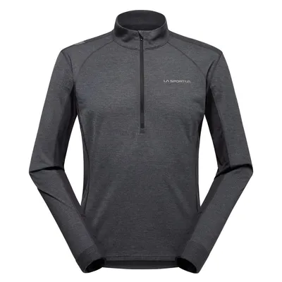 Langarmshirt "Swift Longsleeve M" von La Sportiva in Schwarz; mit Reißverschluss und sportlichem Design.