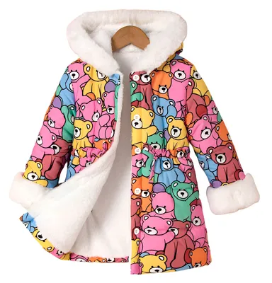Produktbild von Jacke mit Futter, Größe 104 - Regenbogenbären