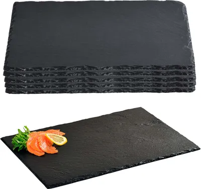 Produktbild von 5 Stück Buffetplatte aus Schiefer - 40 x 30 cm