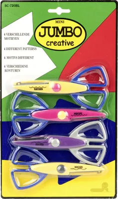 Produktbild von Konturenscheren Set mit 4 Motiven, verschiedene Schnittausführungen für dekorative Ränder, für Kinder