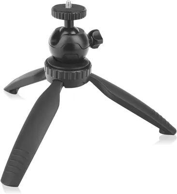 Productafbeelding van Draagbaar Statief - Mini Driepoot - Projectie Stabiliseren - Hefvermogen 2kg - Hoogte tot 15cm - Zwart