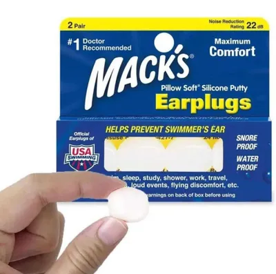 Produktbild von Macks Mack´s Pillow Soft Ohrstöpsel 2 Paare Durchsichtig  Durchsichtig One Size