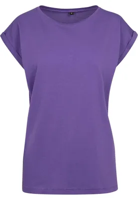 Produktbild von Build Your Brand Damen T-Shirt Ladies Extended Shoulder Tee, lang geschnittenes