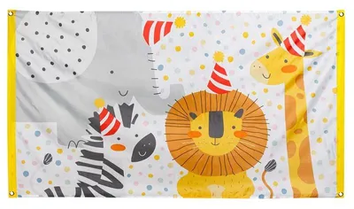 Produktbild von Boland Safari Fahne für Garten und Outdoor, wetterfest, 150 x 90 cm, 100% Polyester