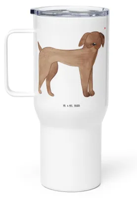 Produktbild von Mr. & Mrs. Panda Mehrwegbecher Hund Dogge - Weiß - Geschenk, thermosbecher, Deutsche, Teetasse, Kaffee-Thermobecher, Sprüche, Teebecher, Kaffee-to-go-Becher, Thermobecher